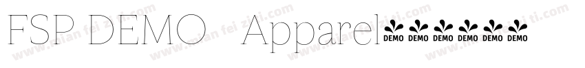 FSP DEMO   Apparel字体转换